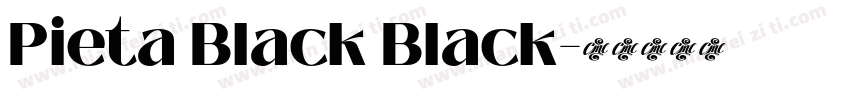 Pieta Black Black字体转换